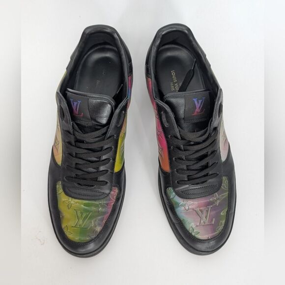 Louis Vuitton Men's Black and Multicolor Sneakers - Picture 1 of 8